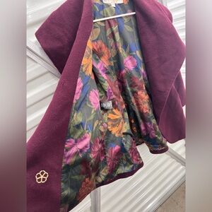 Trina Turk Mixed Wool Alpaca Coat 8P